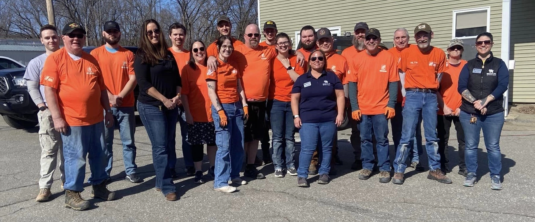 Bread of Life Volunteers ART's House Home Depot Day'